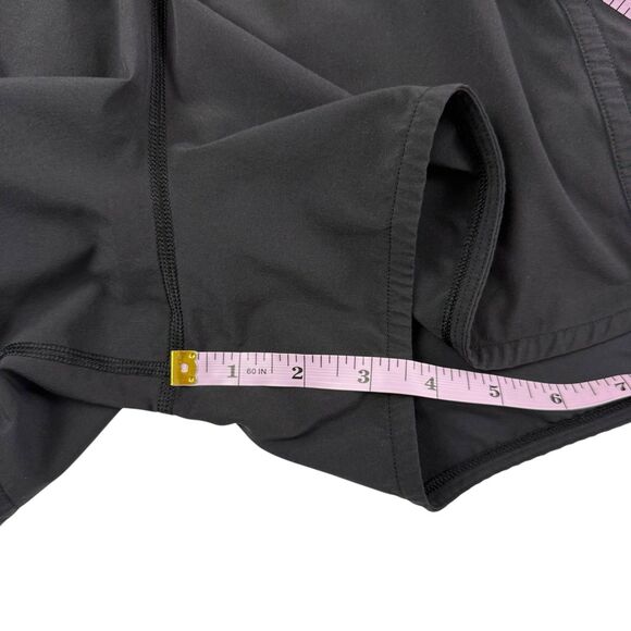 Lululemon Run Times Short II Women Size 6 Black Running Yogo Athletic LW7AKOS - Picture 11 of 11